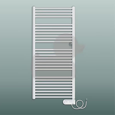 Električni radijator Elvl KDE 60x94 cm u bijeloj boji s integriranim regulatorom sobne temperature