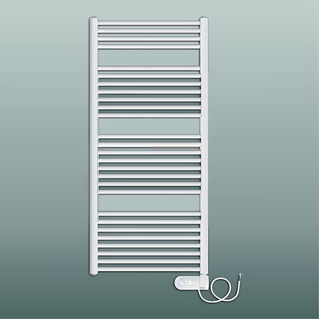 Električni radijator Elvl KDE 60x94 cm u bijeloj boji s integriranim regulatorom sobne temperature