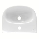 Bijeli keramički mali umivaonik Fayans Neo 40x32 cm s otvorom pro za slavinu u sredini