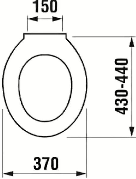 Bijelo WC daska Fayans Neo od termoplasta