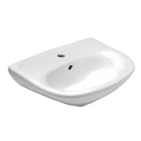 Bijeli viseće keramički umivaonik Fayans Neo 50 x 40 cm s otvorom pro za slavinu u sredini