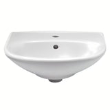 Bijeli viseće keramički umivaonik Fayans Neo 55 x 44 cm s otvorom za pro slavinu u sredini