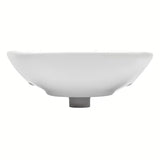 Bijeli viseće keramički umivaonik Fayans Neo 55 x 44 cm s otvorom pro za slavinu u sredini