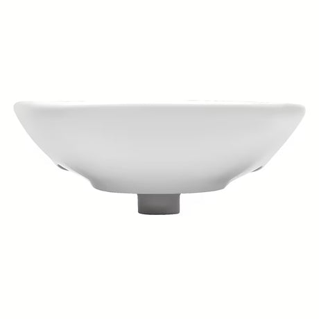 Bijeli viseće keramički umivaonik Fayans Neo 55 x 44 cm s otvorom pro za slavinu u sredini