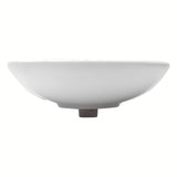 Bijeli viseće keramički umivaonik Fayans Neo s otvorom za pro slavinu u sredini, 60x47 cm.