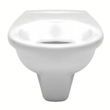 Bijele viseća WC školjka Fayans Neo od izdržljive sanitarne keramike sa stražnjim odvodom i štedljivim DualFlush ispiranjem.