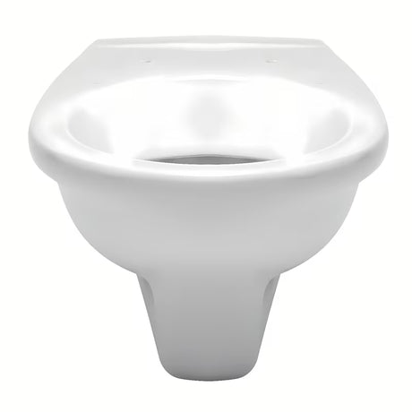 Bijele viseća WC školjka Fayans Neo od izdržljive sanitarne keramike sa stražnjim odvodom i štedljivim DualFlush ispiranjem.