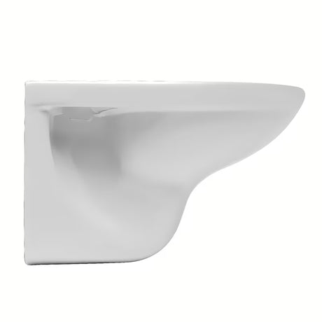 Bijeli viseća WC školjka Fayans Neo bez sustava za ispiranje sa stražnjim odvodom