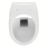 Bijeli viseća WC školjka Fayans Neo bez sustava za ispiranje sa stražnjim odvodom