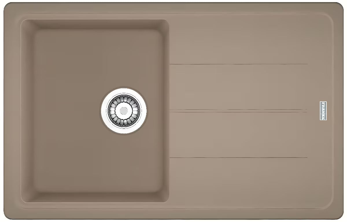 Granitni sudoper  Franke Basis s reverzibilnom ocjednom plohom u boji kašmir, 780×500 mm.