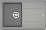 Granitni sudoper  Franke BFG 611-78 s reverzibilnim ocjeđivačem u boji aluminium.