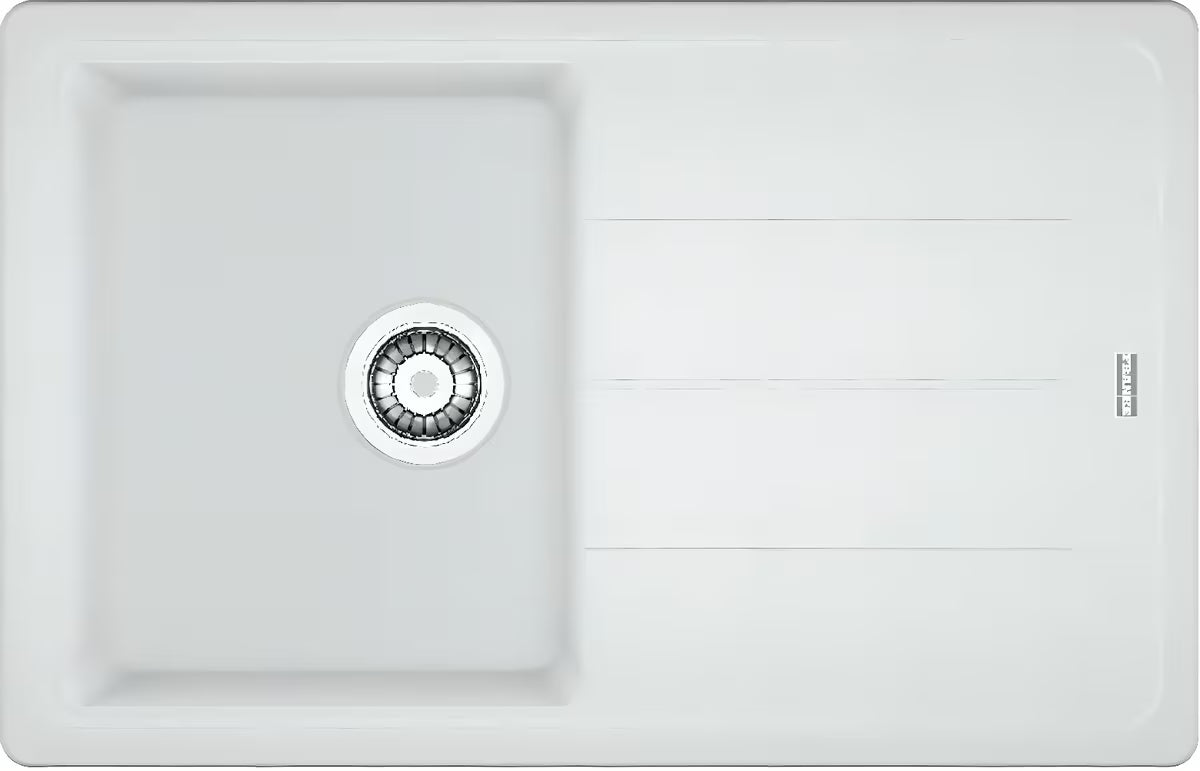 Granitni sudoper  Franke BFG 611-78 s reverzibilnim ocjeđivačem u boji ledeno bijela
