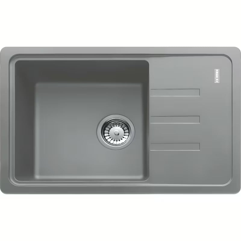 Granitni sudoper  Franke BSG 611-62 s ocjeđivačem u dekoru sivog kamena na radnu ploču.