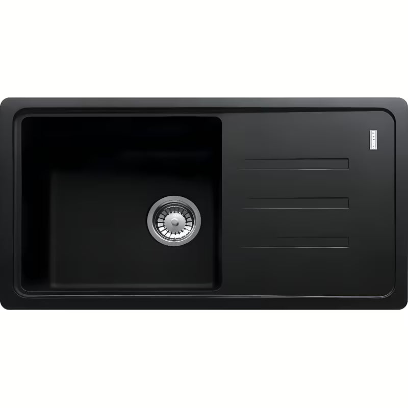 Granitni sudoper  Franke BSG 611-78/39 s ocjeđivačem u boji onyx pro ugradnja na radnu ploču.