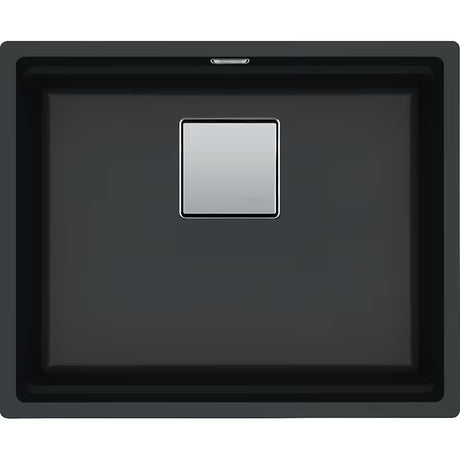 Granitni kuhinjski jednostruki sudoper Franke Kubus 2 u crnoj boji pro donja montaža ispod radne ploče