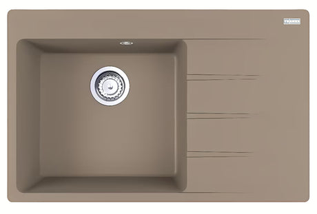 Granitni sudoper  Franke na radnu ploču s ocjeđivačem desno u boji kašmir.