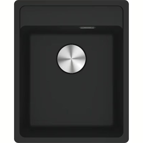 Mat crni fragranitni sudoper  Franke Maris bez ocjedne plohe pro za gornju ugradnju.