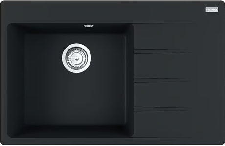 Franke Centro granitni sudoper  na radnu ploču s ocjeđivačem u mat crnoj boji