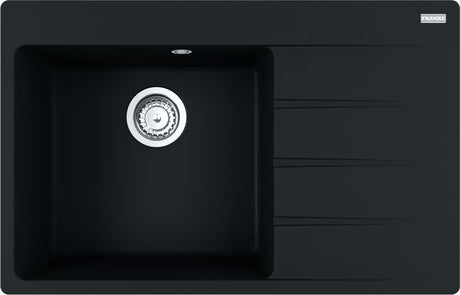 Granitni sudoper  Franke s ocjeđivačem, lijeva izvedba, mat crna Onyx, ugradnja odozgo.