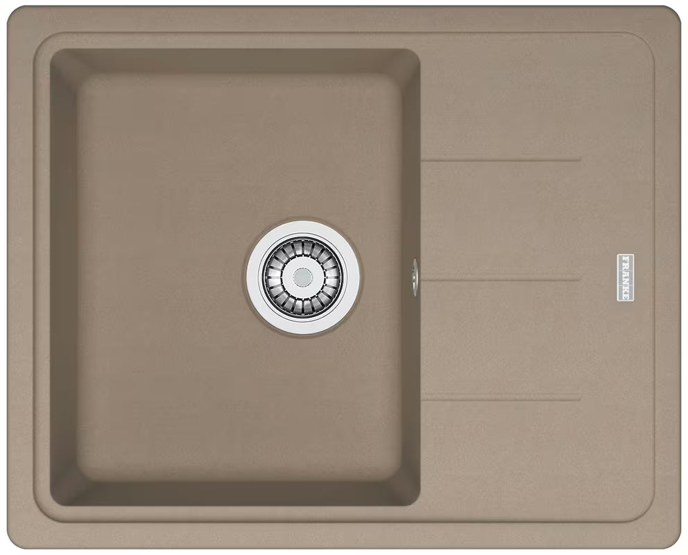 Granitni sudoper  Franke s ocjednom plohom na radnu ploču u boji kašmir, reverzibilna izvedba.
