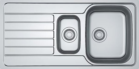 Nehrđajući sudoper  Franke Spark SKX 651 na radnu ploču s reverzibilnom ocjednom plohom