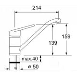 Set Franke granitni sudoper  s ocjednikom i jednoručnom slavinom u boji oniks