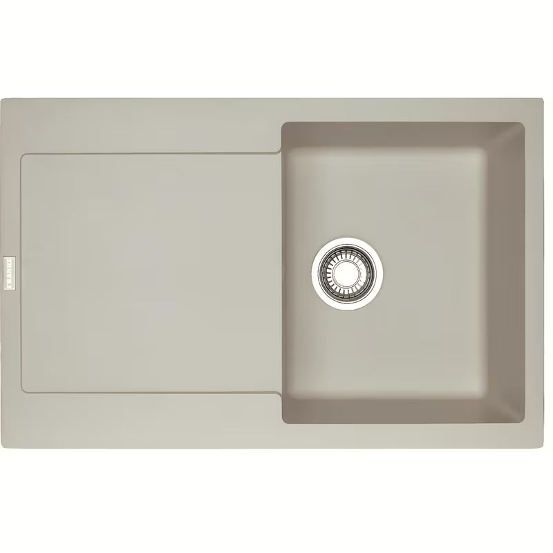 Granitni sudoper  Franke MRG 611 s ocjeđivačem u boji sahara, pro ugradnja na radnu ploču.