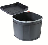 Ugradbeni kanta za otpad Franke Sorter 17,5 l u crnoj boji s policom iznad kante