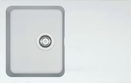Bijeli sudoper  Franke OID 611-78 od Tectonite materijala s reverzibilnim ocjednikom pro montaža na ploču