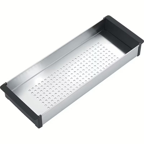 Ocjedna posuda Franke u izvedbi inox i crna plastika s perforiranim dnom