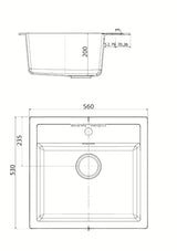 Bijeli kuhinjski jednostruki sudoper Franke Sid 610 od materijala Tectonite, pro ugradnja na radnu ploču