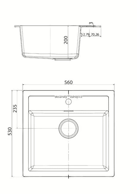 Bijeli kuhinjski jednostruki sudoper Franke Sid 610 od materijala Tectonite, pro ugradnja na radnu ploču
