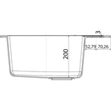 Crni mat kuhinjski jednostruki sudoper Franke SID 610 od materijala Tectonite, pro ugradnja na radnu ploču.