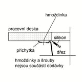 Crni kuhinjski jednostruki sudoper Franke SID 110-50 od materijala Tectonite pro donja montaža ispod ploče