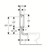 Geberit AP116 podžbukni vodokotlić za WC u boji alpsko bijela s dvokoličinskim ispiranjem