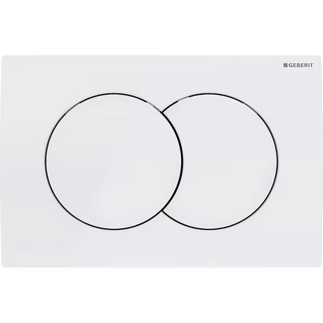 Bijela tipka za aktiviranje Geberit Delta01 pro dvokoličinsko ispiranje