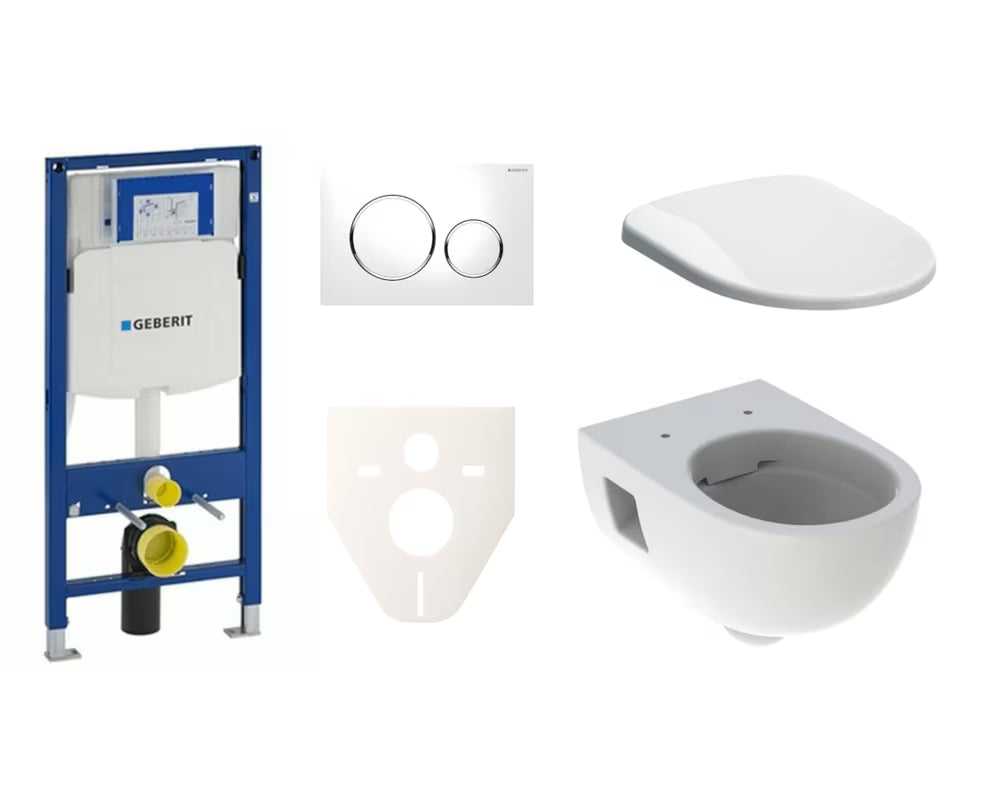 Viseći WC set Geberit Selnova s instalacijskim modulom Duofix pro za predzidnu montažu