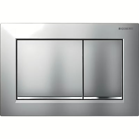 Tipka za Aktiviranje Geberit Omega30 pro 2 količine ispiranja u mat kromu sa sjajnom trakom