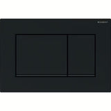 Crne tipka za aktiviranje Geberit Sigma pro za podžbukni vodokotlić, sjajne s mat trakom.