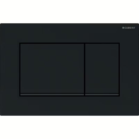 Crne tipka za aktiviranje Geberit Sigma pro za podžbukni vodokotlić, sjajne s mat trakom.