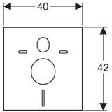 Set za zvučnu izolaciju Geberit pro viseća WC školjka i bidei pro za prigušenje buke