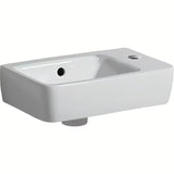Bijeli keramički mali umivaonik Geberit Selnova Compact 40 x 25 cm s otvorom pro za slavinu desno