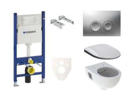 Viseći WC set Geberit Selnova s vodokotlićem Geberit Delta pro za modernu kupaonicu