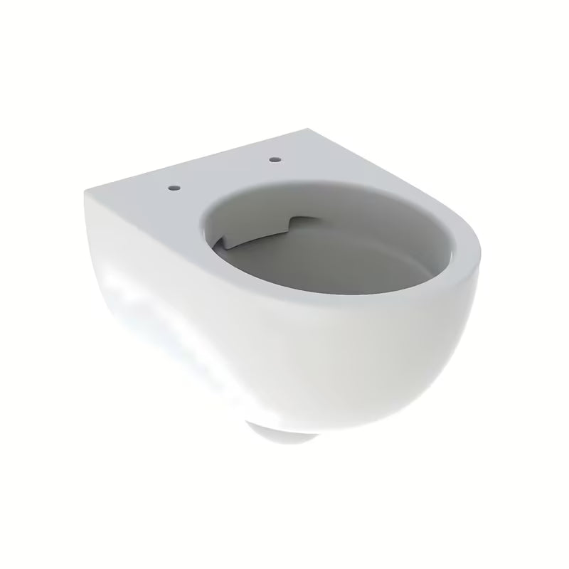 Bijelo viseća WC školjka Geberit Selnova Rimfree sa skrivenim pričvršćenjem pro za jednostavno održavanje