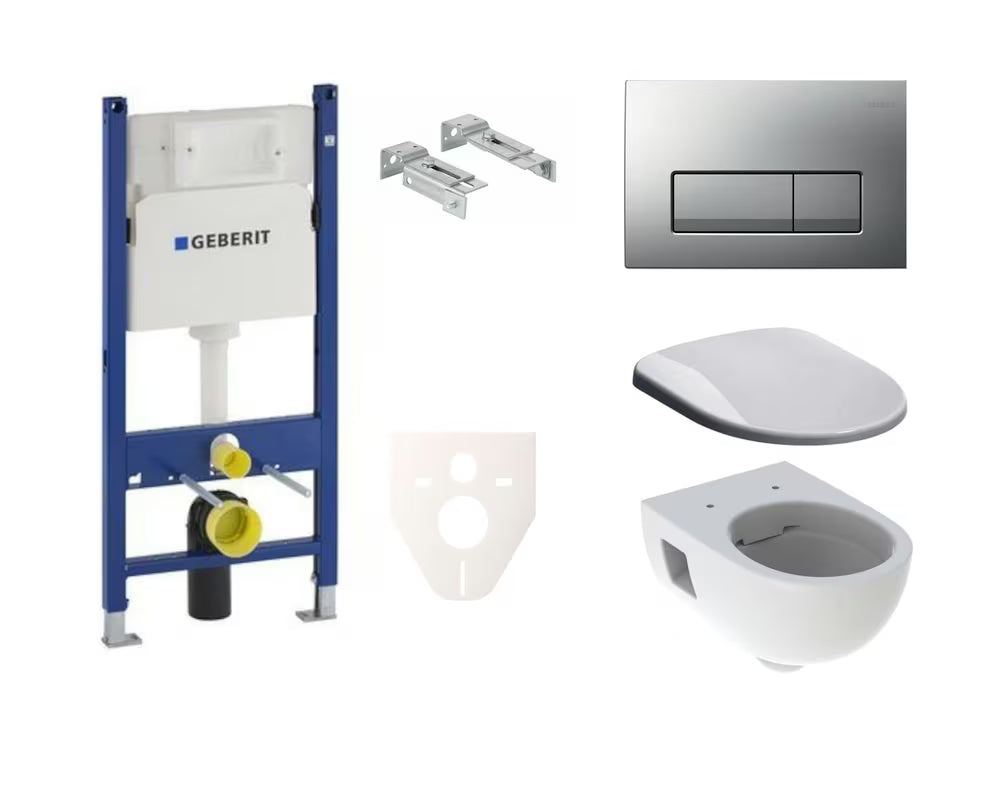 Viseći WC set Geberit Selnova s vodokotlićem Geberit Delta pro za predzidnu ugradnju