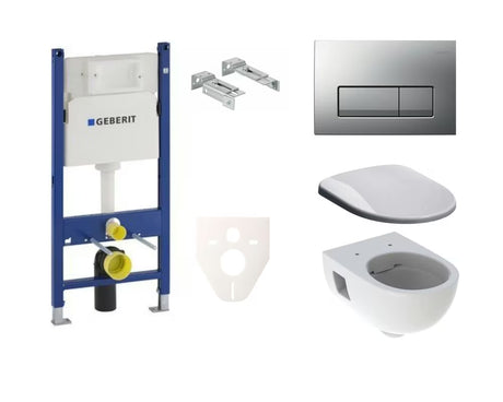 Viseći WC set Geberit Selnova s vodokotlićem Geberit Delta pro za predzidnu ugradnju