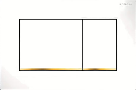 Bijela tipka za aktiviranje Geberit Sigma pro za podžbukni vodokotlić Geberit Sigma s prednjim aktiviranjem.