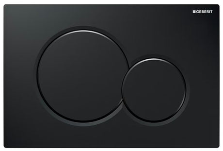 Crna dvokoličinska tipka za aktiviranje Geberit Sigma01 pro za podžbukne vodokotliće Geberit Sigma