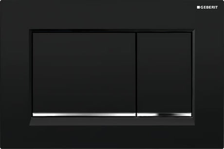 Crna dvokoličinska tipka za aktiviranje Geberit Sigma pro za podžbukni vodokotlić Geberit Sigma