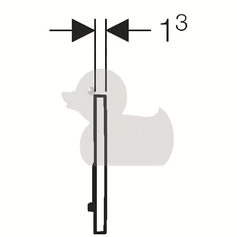 Geberit Sigma01 tipka za aktiviranje pro za podžbukne vodokotliće Geberit Sigma u sjajnoj i mat krom izvedbi